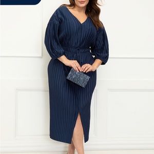Nwt never worn deep navy blue stretch dress